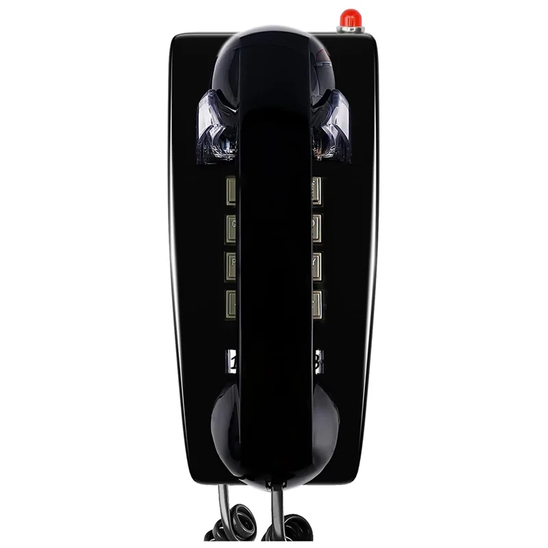 

Classic Wall Phones for Landline with Mechanical Ringing, Single Line 2554 Wall Telephone with Voicemail Indicator,Black