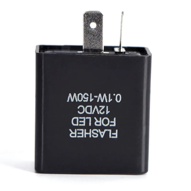 Relé intermitente LED de 2 pines, 12V, frecuencia ajustable de señales de giro, indicadores intermitentes, accesorios para motocicleta
