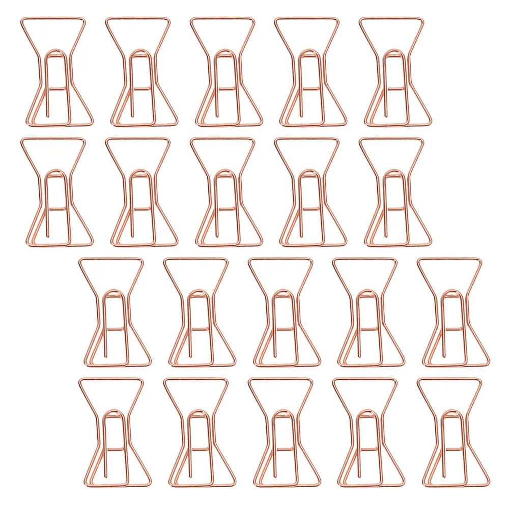

20Pcs Book Markers Bowtie Paper Clips Metal Office Clips Decorative File Organizers for School Home Study Documents DIY Envelope