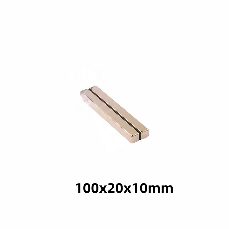 100x20x10mm Square magnets can be widely used for refrigerators, office document fixation and DIY 100x20x10mm