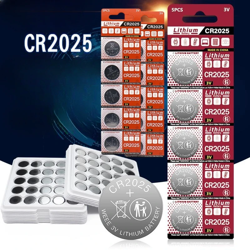 Cr2025 Button Battery Reliable High Performance Wristwatch 3v Lithium-manganese Battery Quality Assured Remote Control Durable