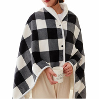 Winter Electric Blanket Mink Velvet USB Electric Heating Shawl Multifunctional Timer Function Home Office Back Knee Warmer