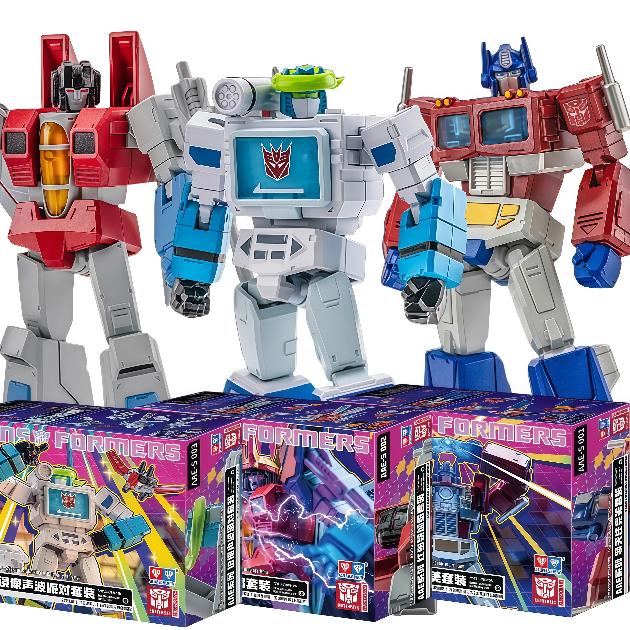 AULDEY X AAE التحولات صناديق الغموض G1 أوبتيموس برايم Sunstorm Megatron Soundwave Starscream صندوق أعمى ألعاب شخصيات الحركة #5