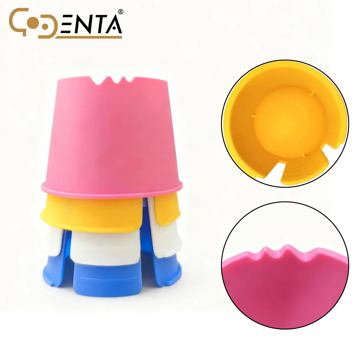 100pcs High-Quality Dental Disposable Cups - Plastic Mixing Bowls Dappen Dishes for Plaster Material Lab Dentistry Tools
