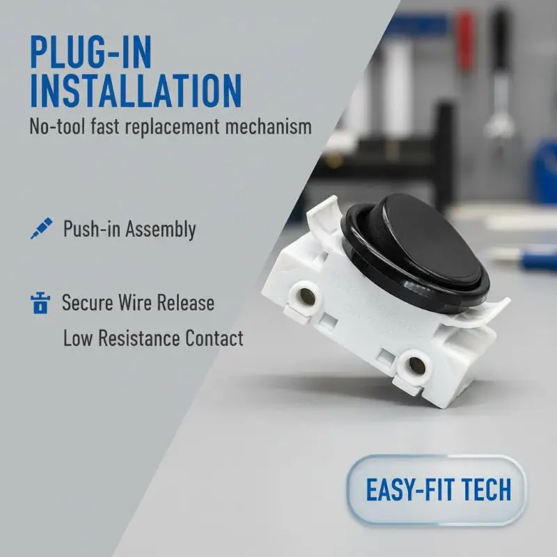 4 Pack 43.409 Recessed Rocker Light Switch Heat Resistant Toggle Switch for Kitchen Under Unit Plinth Lights