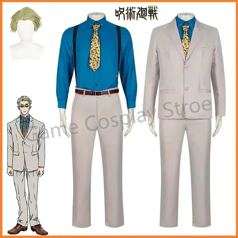 

Anime Jujutsu Kaisen Nanami Kento Cosplay Costume Suit Coat Shirt Pants Wig Uniform For Men Carnival Performance Party Role Play