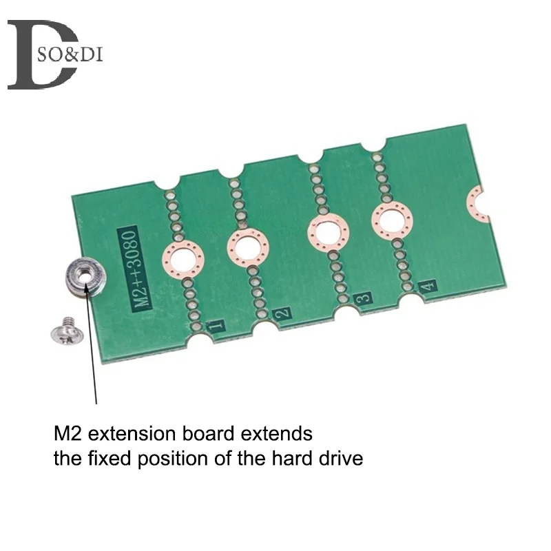 Hogh Quality M.2 SSD Adapter Card 2230/2242/2260 To 2280 Transfer Card Universal Extension Rack Board Riser Card Convert Card