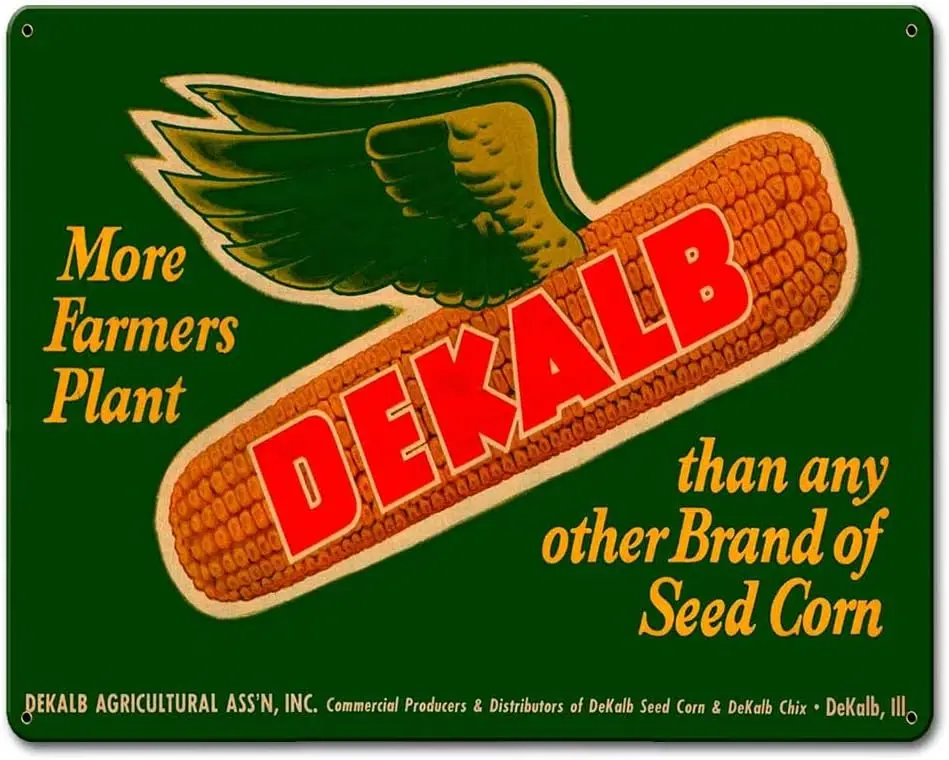 Dekalb Plaque Poster Metal Tin Sign ; Vintage Retro Wall Decor