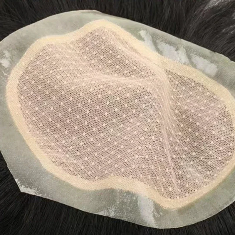 Australia Base Men Toupee Middle Swiss Lace Wig Man Skin Base Real Natural Human Hair Toupee Replacement Systems Wig Prosthesis