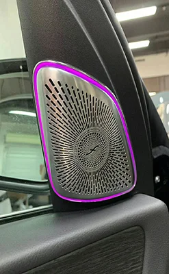 Tweeter giratorio 3D, altavoces de luz ambiental de Color, luces de atmósfera, anilla para Mercedes Benz W167