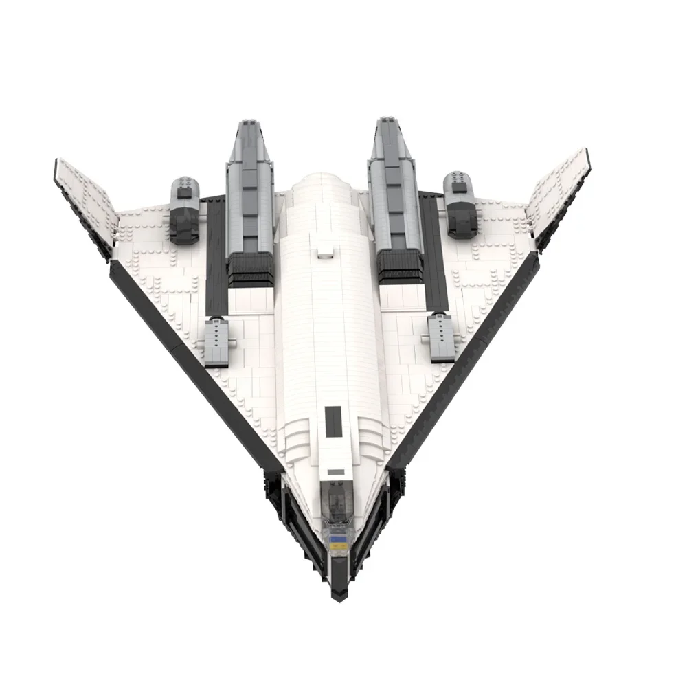 Gobricks MOC Valkyrie SSTO TAV 37B Class Shuttle Building Blocks Model Large Military Transport Aircraft Bricks Toys Kids Gifts