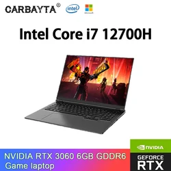 IPS 게이밍 노트북, 최대 64GB 롬, 16 인치 2560x1600, I7 12700H NVIDIA RTX 3060, 6GB 지문 노트북, 윈도우 11 10 Pro Pcie Nvme