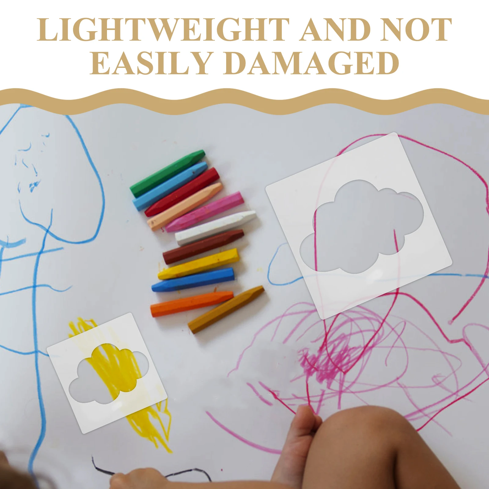 

8Pcs Reusable Cloud Stencils for DIY Art Creative Painting Drawing on Walls Wood Fabric Canvas Stencil Kit Stencil Paint