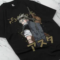 Black Clover Tshirt Asta Yami Sukehiro Yuno Tee Anime T-Shirt Luck Voltia Shirt