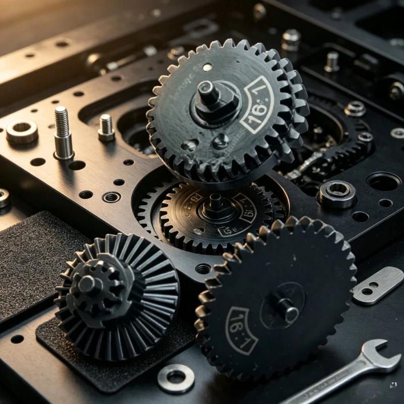 1. Hardened Steel Ratio Gear Kit 13:1 16:1 18:1 Ver.2 Gen8‑10 Gearbox Drive Spare Parts