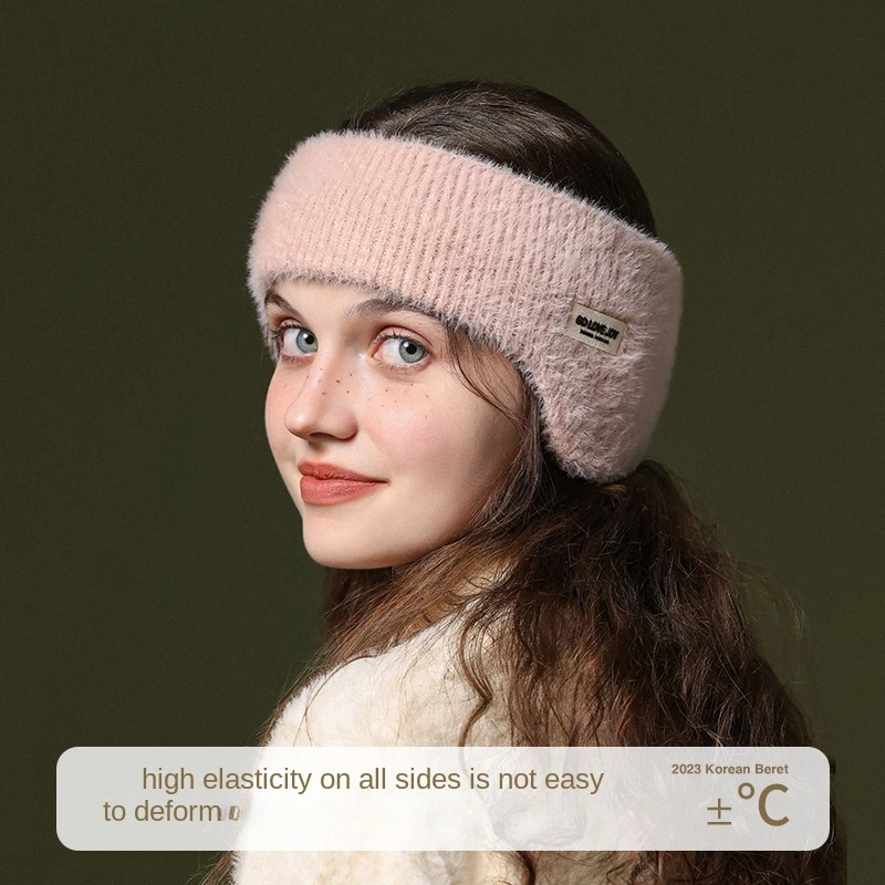 Heavy Duty Fleece Ear Muffs Winter Thickened Windproof Coldproof Warm Ear Covers for Cycling Skiing Headscarf Hair