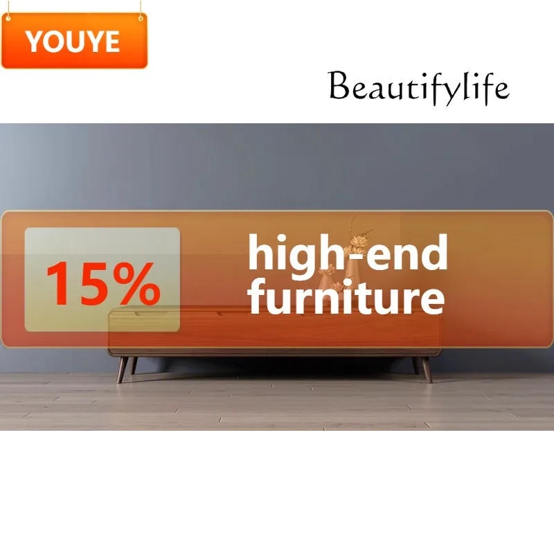 

C40 Скандинавский Североамериканский черный орех, встроенный ТВ-шкаф, современный простой светильник, роскошный шкаф для гостиной, аудитория