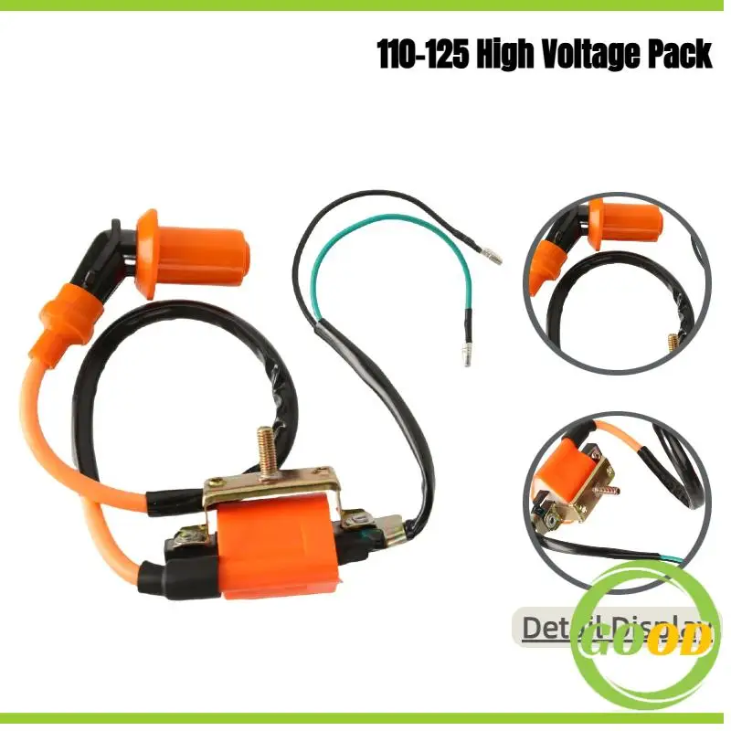 Durable Motorcycle Horizontal Modification Ignition Coil – 135 Elbow Design For 110CC 125CC Models
