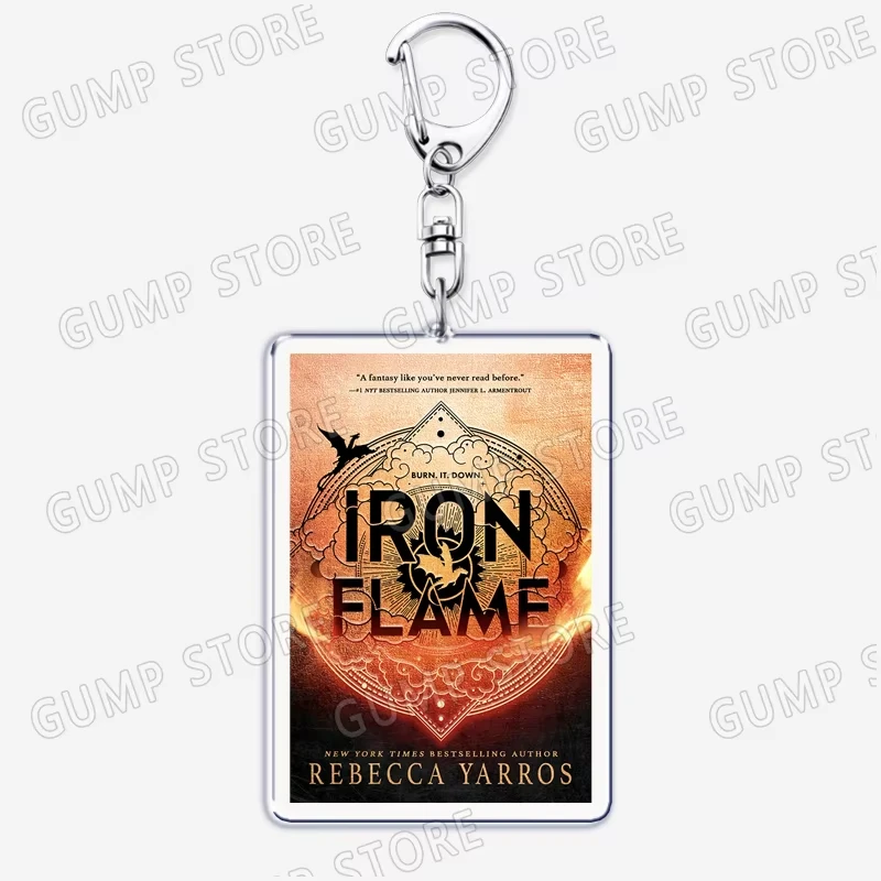 Tairn and Andrana Dragon Keychain Fourth Wing Iron Flame Onyx Storm Basgiath War College Violet Sorrengail Xaden Riorson Keyring view 2