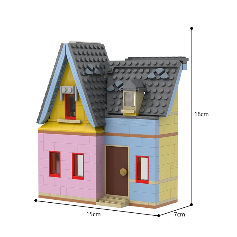 Blocs de construction MOC Flying House, modèle de rêve d'aventure, bâtiment fantastique coloré DIY, cadeau pour enfants