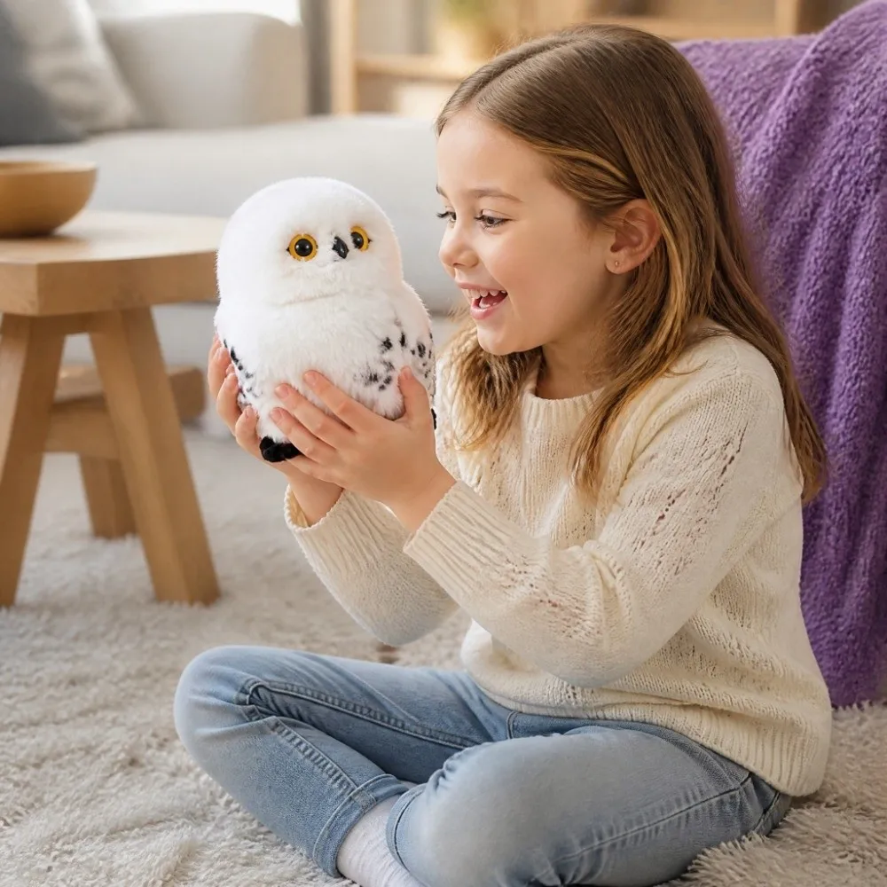 Soft Material Stuffed Wiggling Head Recording Function Sound Effects Interactive Feature Magic Owl Birthday Present