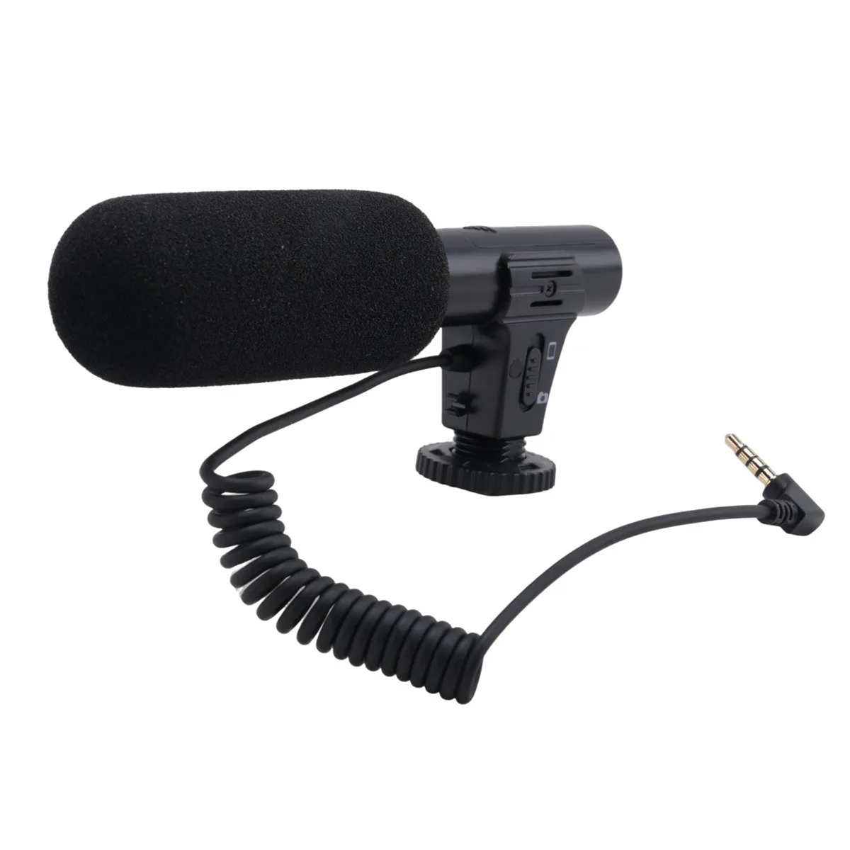 KATTO Updated 3.5mm HD Video Recording Microphone Smart Noise Reduction Interview Mic for Mobile Phone/SLR Camera