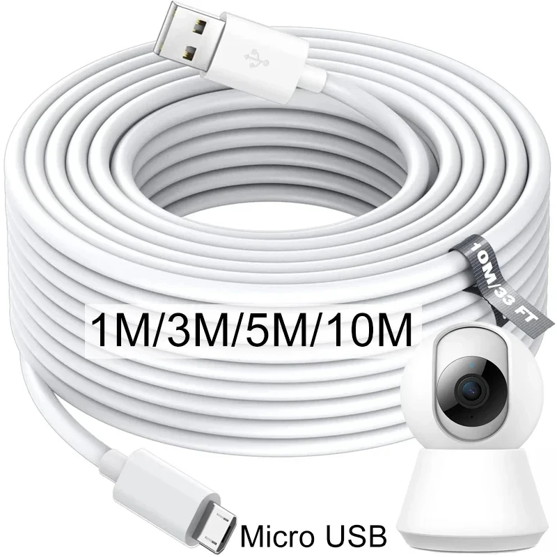 Micro USB Data Cable Type C 6A Fast Charge 1M 2M 3M 5M 10M Equipment Universal Cable for iPhone 15 Samsung Camera PS5 VR
