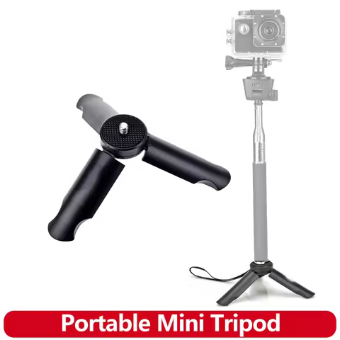 Portable Mini Tripod Pocket Handle Grip for iPhone, Android, and Action Cameras  -  Best pocket handle-grip mini tripod