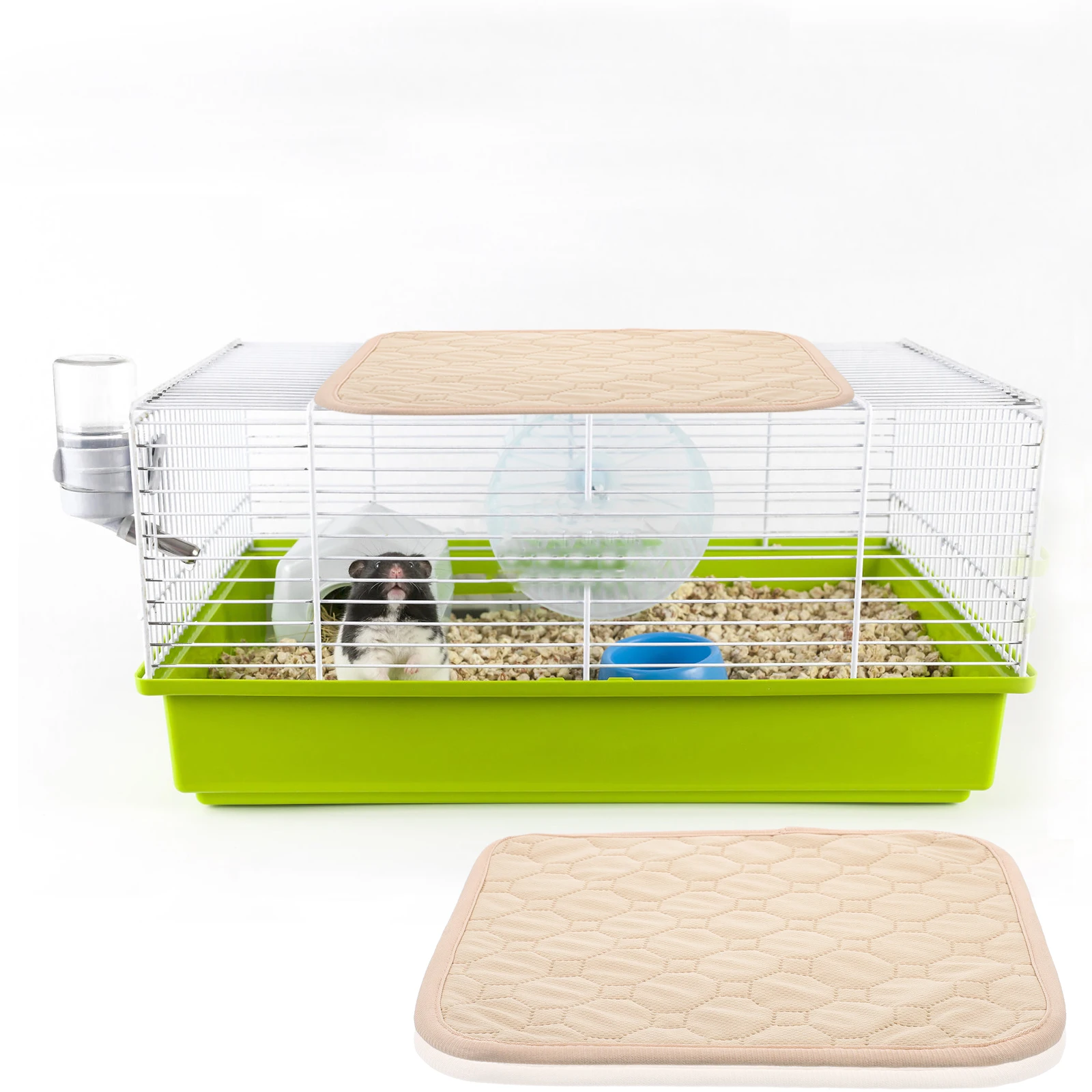 

Pet Training Mats Reusable Cloth Guinea Pig Accessories Hamster Cage Liners Washable Rabbit Diapers Pee Pads Small Pets