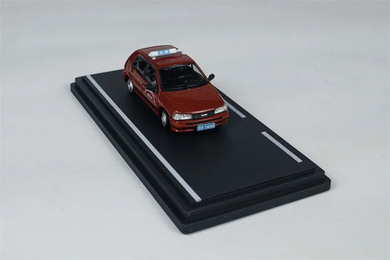 BMC 1:64 Charade Beijing Taxi 2025 HEC Red Diecast Collector's Vehicle Model Car