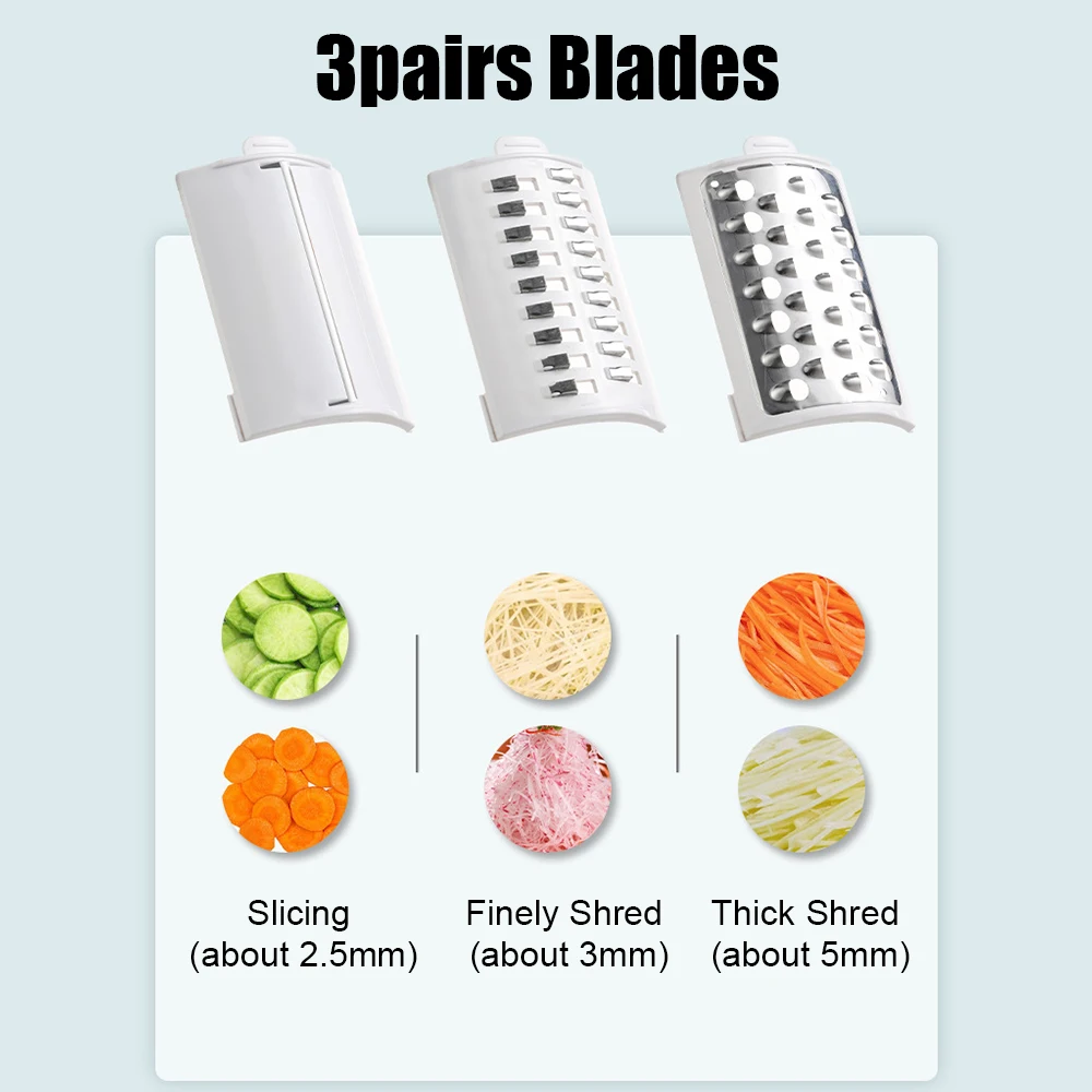 Electric Cheese Grater Shredder Grater Type-C Charging One-Touch Control Cordless Rotary Automatic Electric Slicer Shredder