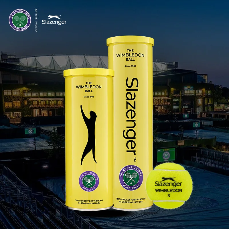 Slazenger Canned Tennis Cups Competition Tennis Wimbledon Professional Balls 3 Pcs Schlesinger 3 Pcs/tube