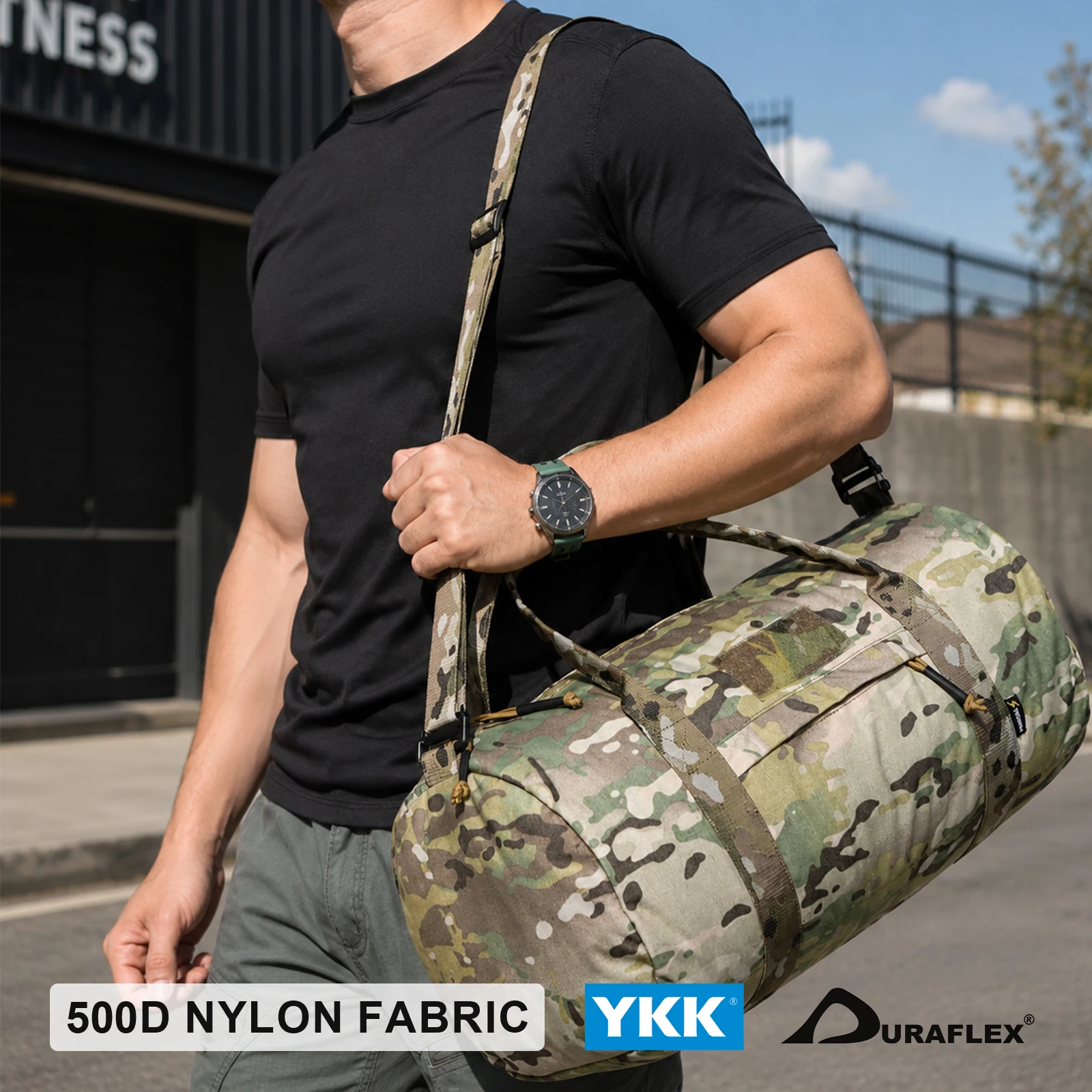 VOTAGOO 30L Taktische Reisetasche Große Kapazität Aufbewahrungstasche Fitness-Sporttasche für Männer Outdoor-Sport – Detail 7