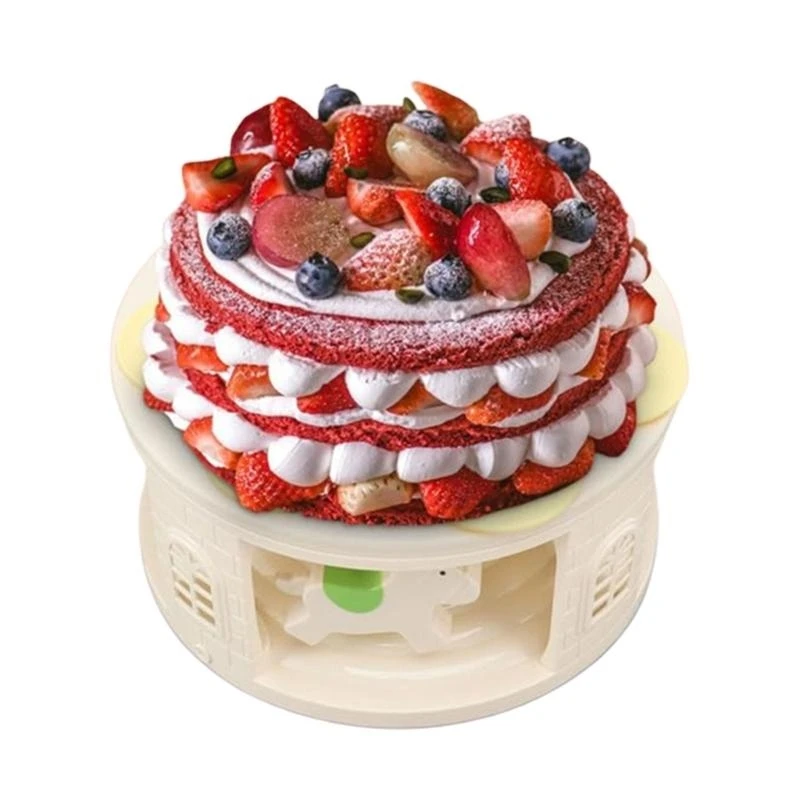 F92B Dessert Automatic Revolving Sushi Cake Dessert Display Holder Revolving Machine