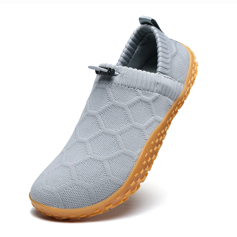 

Breathable Knitted Men's Vulcanized Shoes Wide Toe Mesh Shoes Male Slip-on Casual Shoes Fashion Comfort Outdoor Running Footwear
