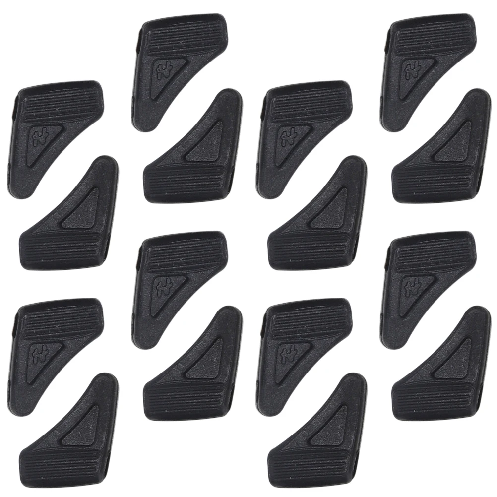 

20 Pairs Eyeglasses Non-slip Earmuffs Anti-slip Holder Cover Spectacles Grip Black Grippers