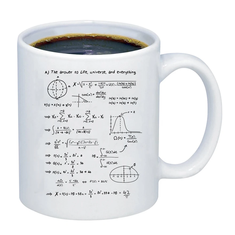 The formula to unravel the mysteries of the world High Quality Creative coffee  Mug Cup Friends Gift