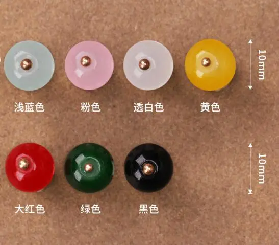 10pcs/Lot Size: 10mm Uneven Imitation jade and stone Metal Buttons Fashion Button Women's Knitted cardigan Sewing(KK-3712)