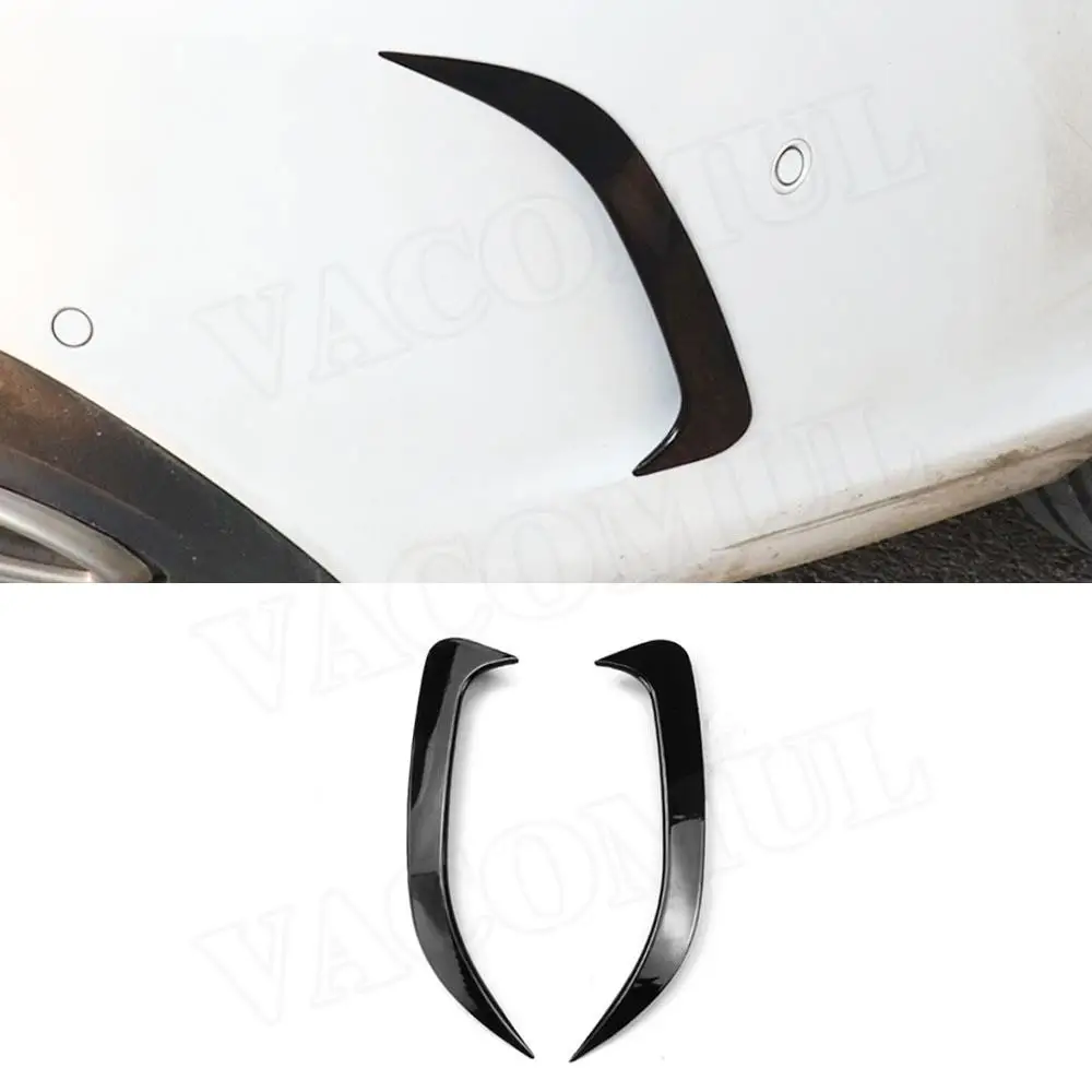 

ABS Car Rear Bumper Fins Anards Splitters Flaps Apron for Mercedes Benz C Class W205 C180 C200 C300 C63 AMG Sedan 2015-2021