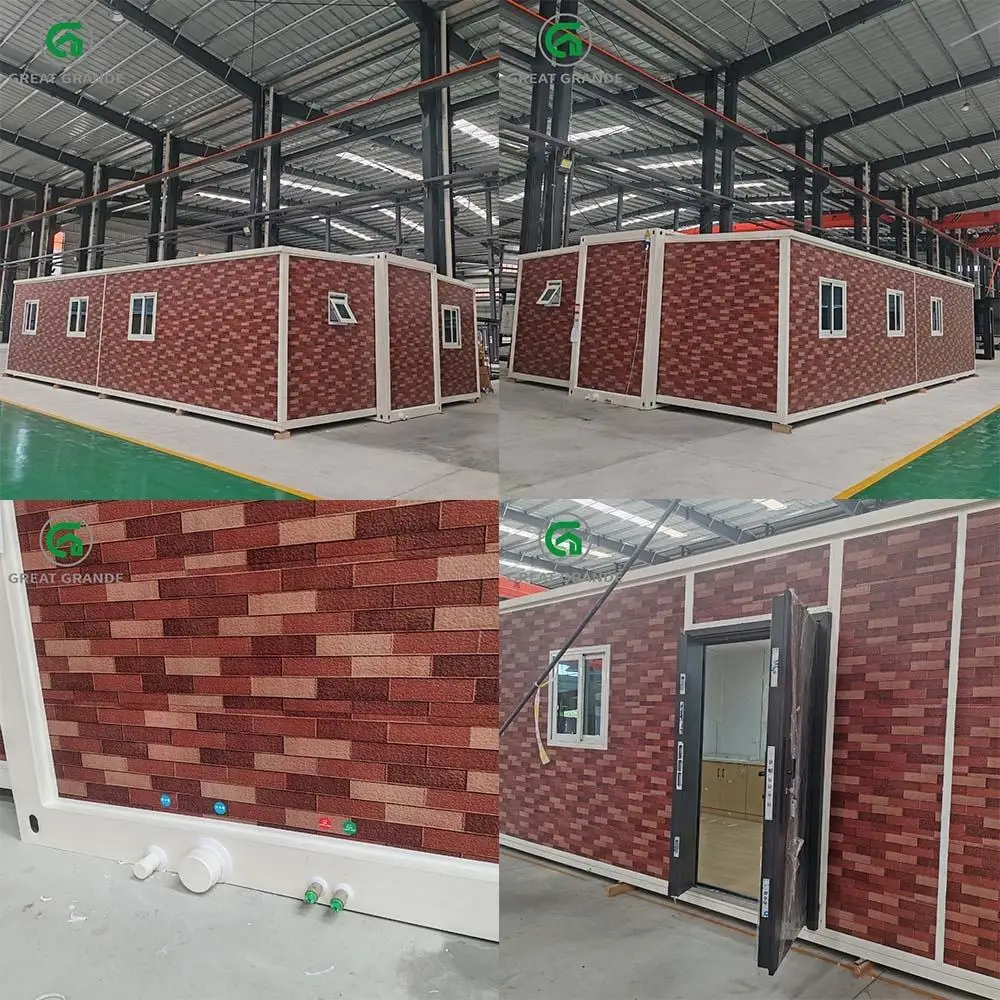 Fast Assemble Container House Modular Prefab Folding House Family Living Camping Simple Container House Tiny Home for Canada