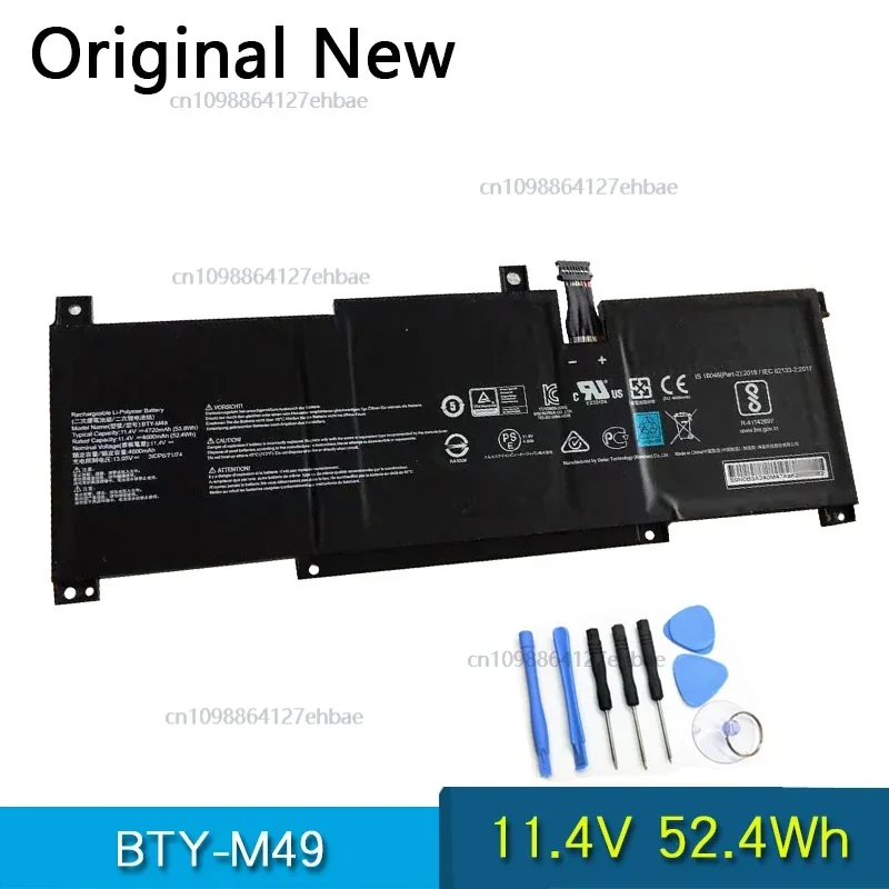 

Оригинальный аккумулятор BTY-M49 для MSI Prestige 14 A10SC-057RU A10SC-009 A10RB-015CN i7-10710U A10RAS A10M MS-14C1 MS-14D1 11,4 В 52,4 Вт