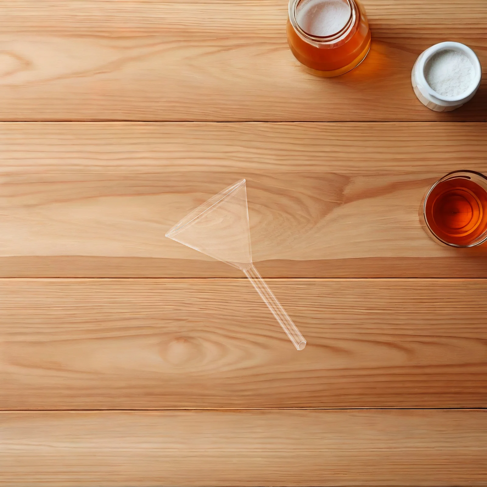 

3Pcs Glass Scientific Filling Funnel 60mm Wide Mouth Easy to Carry Store Suitable for Various Liquids Laboratory Glass Funnel