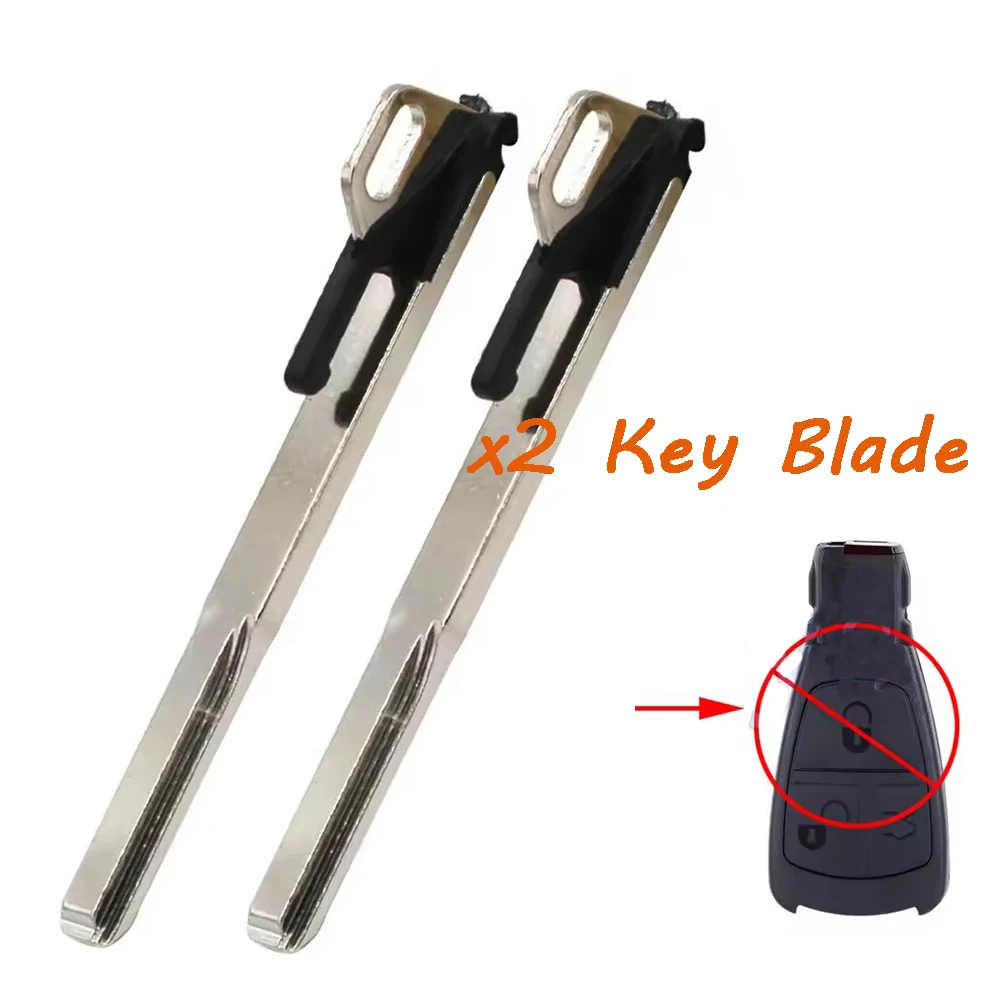 KEYECU 2 hojas de llave remota en blanco para Mercedes Benz E C S CLK E430 S500 CLK320 1997 1998 1999 2000 2001 2002