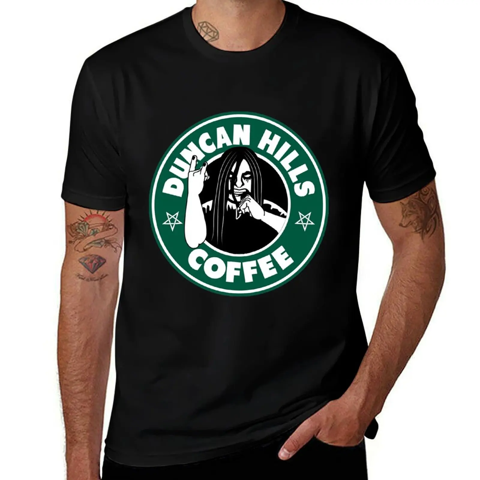 

shirt shirt t Duncan t t designer plain shirt cotton Hills man Coffee T-Shirt man man