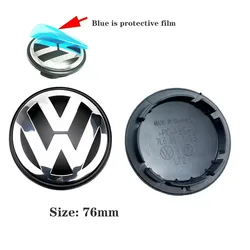 4Pcs Car Wheel Hub Cover Rim Center Cap Accessories For VW Polo GOLF 6 7 Tiguan Touran Touareg C-TREK CC Sagitar Lavida Santana