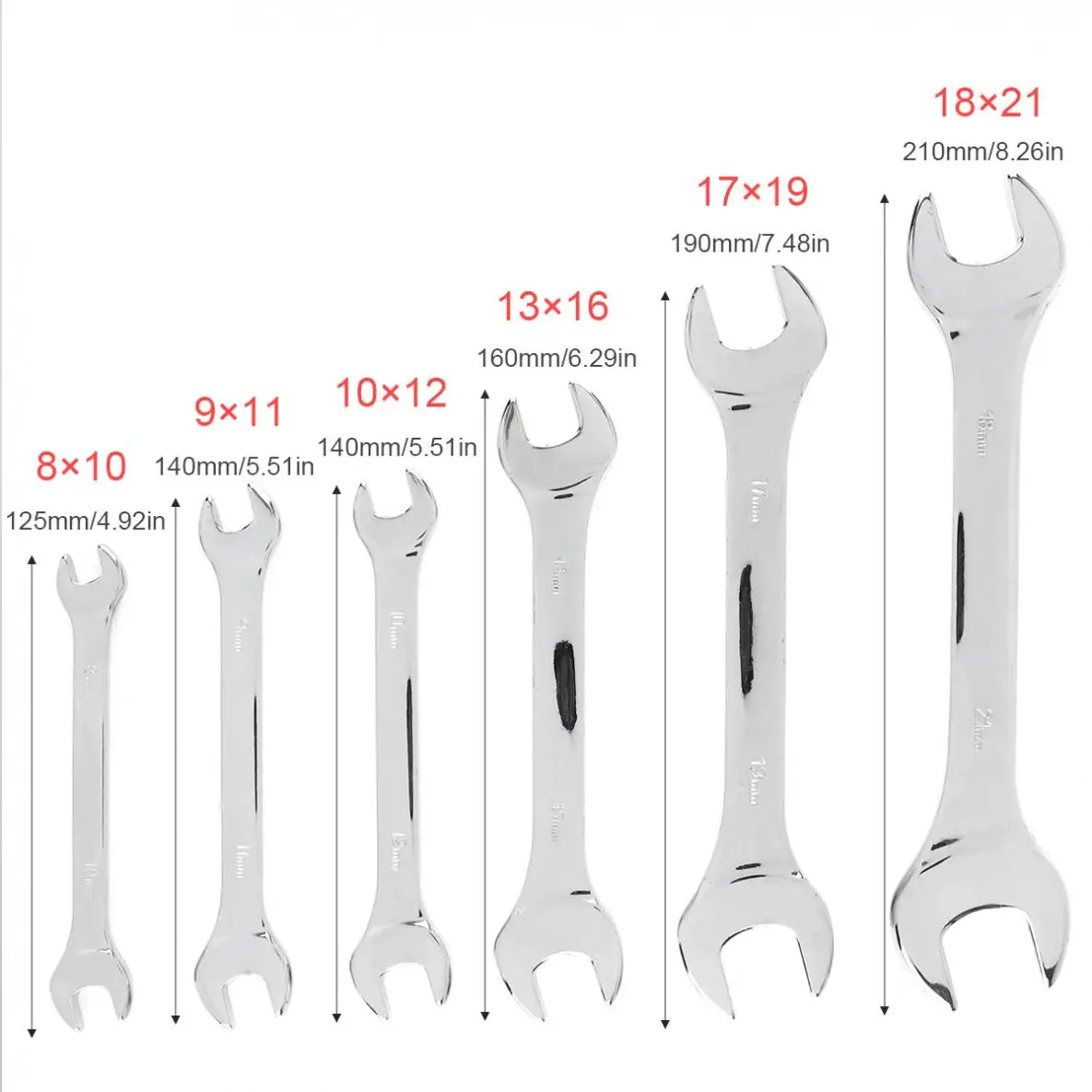 Set di chiavi a bussola per chiavi a cricchetto combinate reversibili regolabili da 8mm- 21mm per installazione e manutenzione