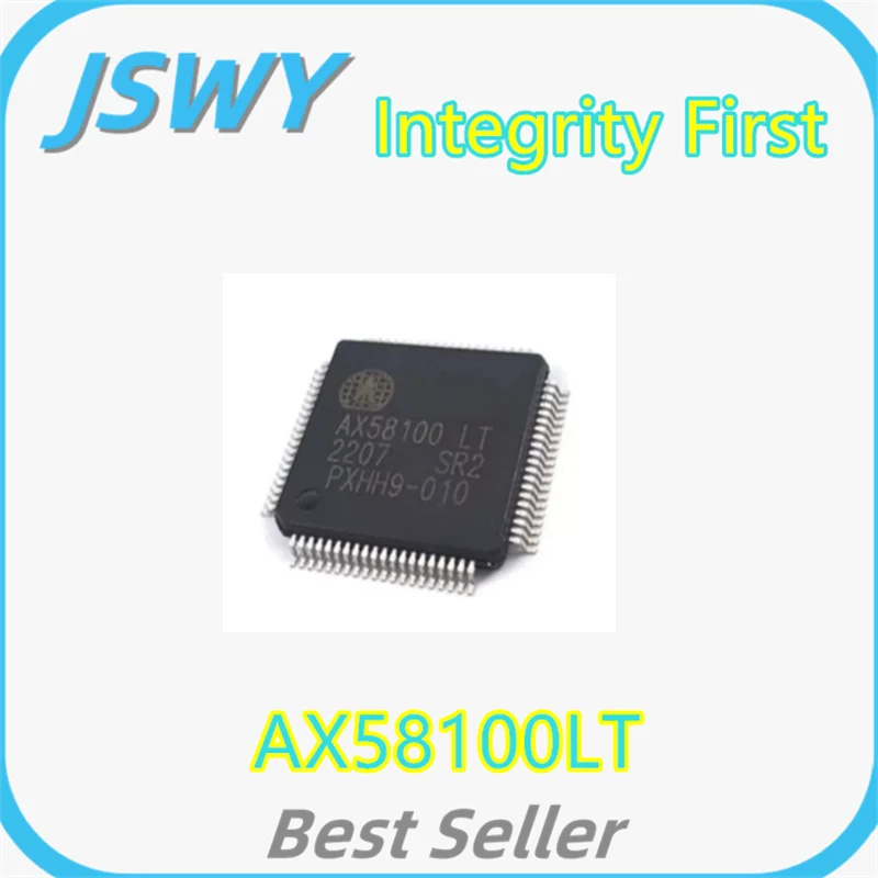 (1/5 Units) AX58100 AX58100LT LQFP80 Ethernet Controller Chip – 100% Brand New & Original – Integrity