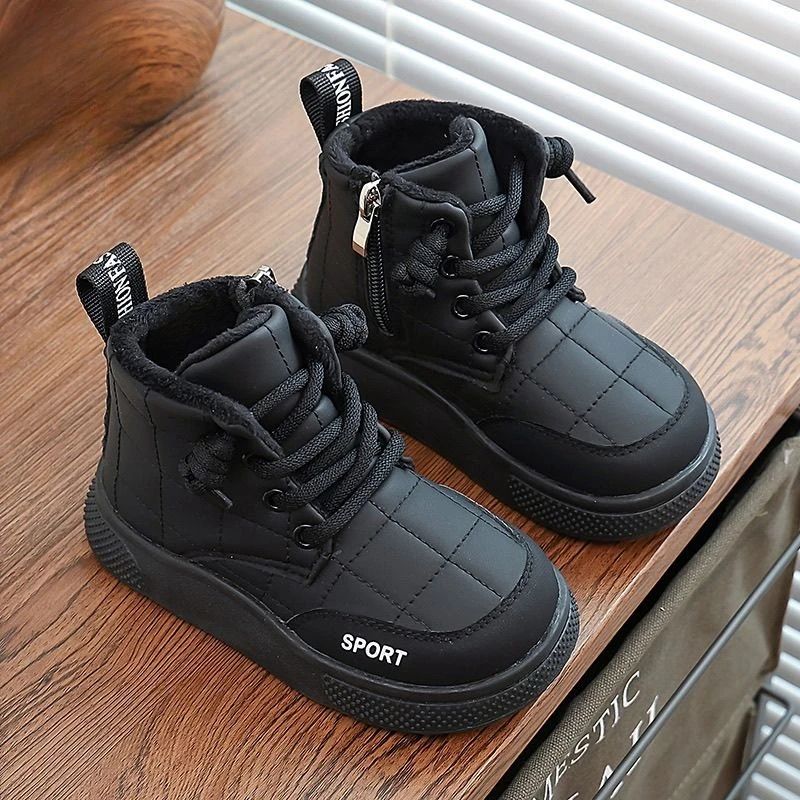 

Girls Kids Winter Snow Boots 2026 Style Warm Fleece Lined Short Boots for Big Girls Autumn Winter