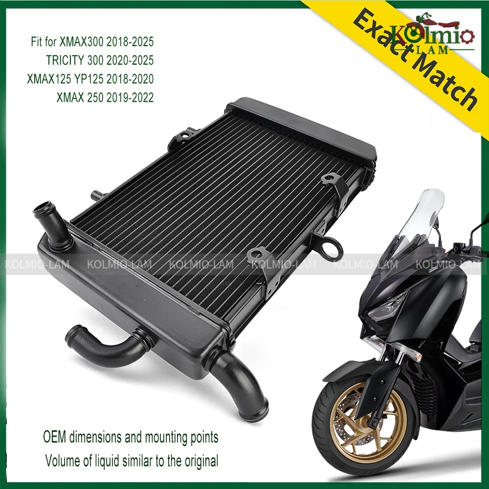 

Fit For Yamaha XMAX300 XMAX125 XMAX250 Motorcycle Radiator Cooler Aluminium Cooling TRICITY 300 X-MAX 300 XMAX 125 250