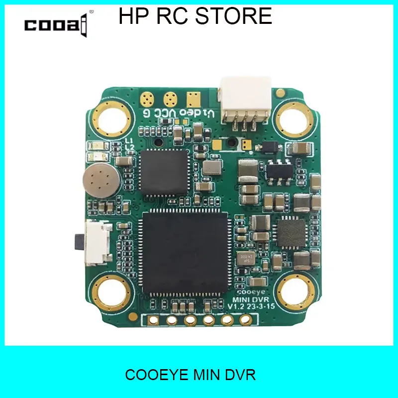 COOAI COOEYE BAYCK Mini DVR Module, 5V-30V, 512G Micro SD, PAL/NTSC/AHD 720P (25/30/60fps) for FPV RC Drones